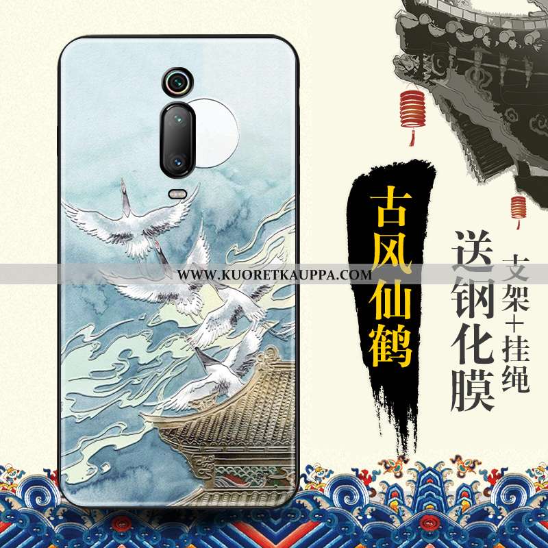 Kuori Xiaomi Mi 9t, Kuoret Xiaomi Mi 9t, Kotelo Xiaomi Mi 9t Suuntaus Suojaus Punainen Kohokuviointi