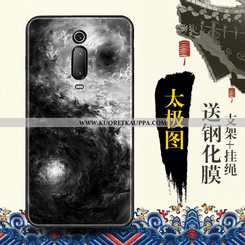 Kuori Xiaomi Mi 9t, Kuoret Xiaomi Mi 9t, Kotelo Xiaomi Mi 9t Suuntaus Suojaus Punainen Kohokuviointi