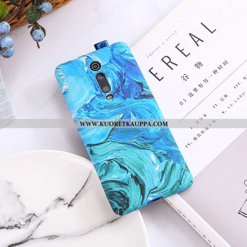 Kuori Xiaomi Mi 9t, Kuoret Xiaomi Mi 9t, Kotelo Xiaomi Mi 9t Valo Pesty Suede Kova Punainen Pieni Si