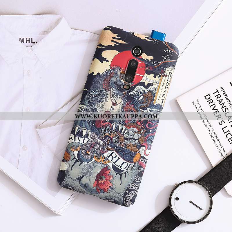 Kuori Xiaomi Mi 9t, Kuoret Xiaomi Mi 9t, Kotelo Xiaomi Mi 9t Valo Pesty Suede Kova Punainen Pieni Si