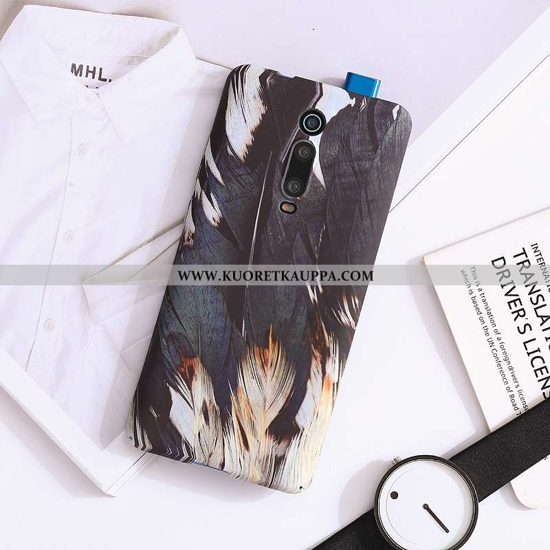 Kuori Xiaomi Mi 9t, Kuoret Xiaomi Mi 9t, Kotelo Xiaomi Mi 9t Valo Pesty Suede Kova Punainen Pieni Si