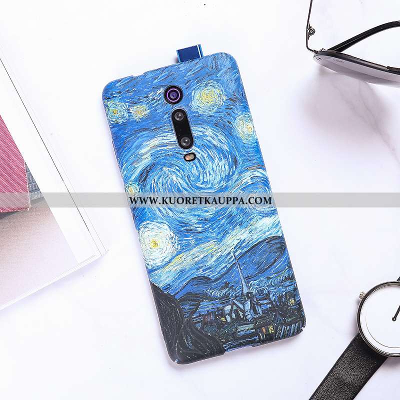 Kuori Xiaomi Mi 9t, Kuoret Xiaomi Mi 9t, Kotelo Xiaomi Mi 9t Valo Pesty Suede Kova Punainen Pieni Si