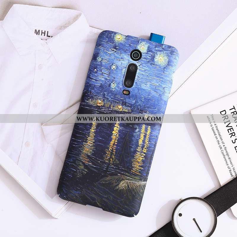 Kuori Xiaomi Mi 9t, Kuoret Xiaomi Mi 9t, Kotelo Xiaomi Mi 9t Valo Pesty Suede Kova Punainen Pieni Si