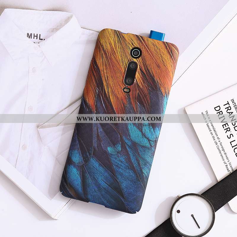 Kuori Xiaomi Mi 9t, Kuoret Xiaomi Mi 9t, Kotelo Xiaomi Mi 9t Valo Pesty Suede Kova Punainen Pieni Si