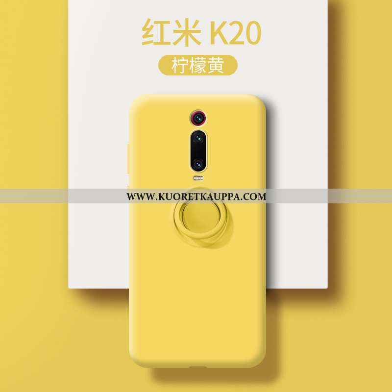 Kuori Xiaomi Mi 9t, Kuoret Xiaomi Mi 9t, Kotelo Xiaomi Mi 9t Valo Silikoni Ultra Pesty Suede Punaine