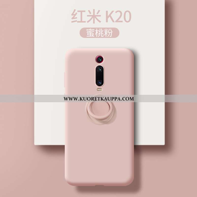 Kuori Xiaomi Mi 9t, Kuoret Xiaomi Mi 9t, Kotelo Xiaomi Mi 9t Valo Silikoni Ultra Pesty Suede Punaine