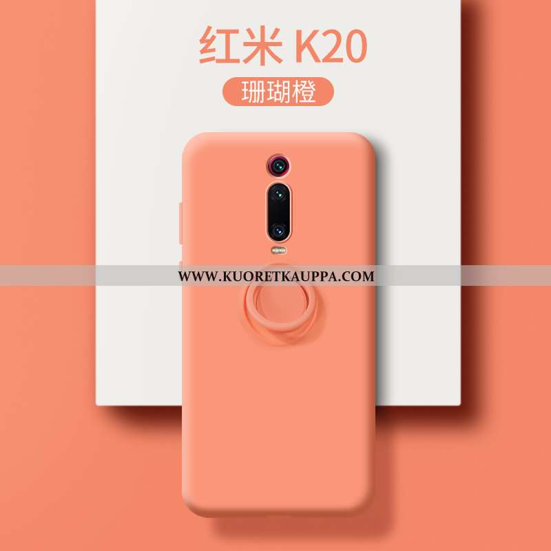 Kuori Xiaomi Mi 9t, Kuoret Xiaomi Mi 9t, Kotelo Xiaomi Mi 9t Valo Silikoni Ultra Pesty Suede Punaine