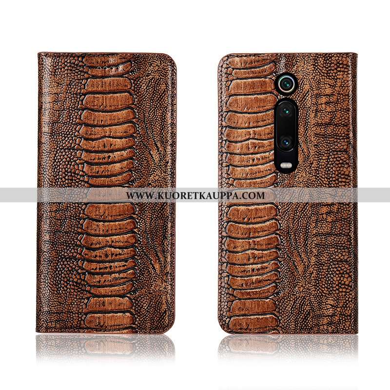 Kuori Xiaomi Mi 9t Pro, Kuoret Xiaomi Mi 9t Pro, Kotelo Xiaomi Mi 9t Pro Nahkakuori Aito Nahka Silik