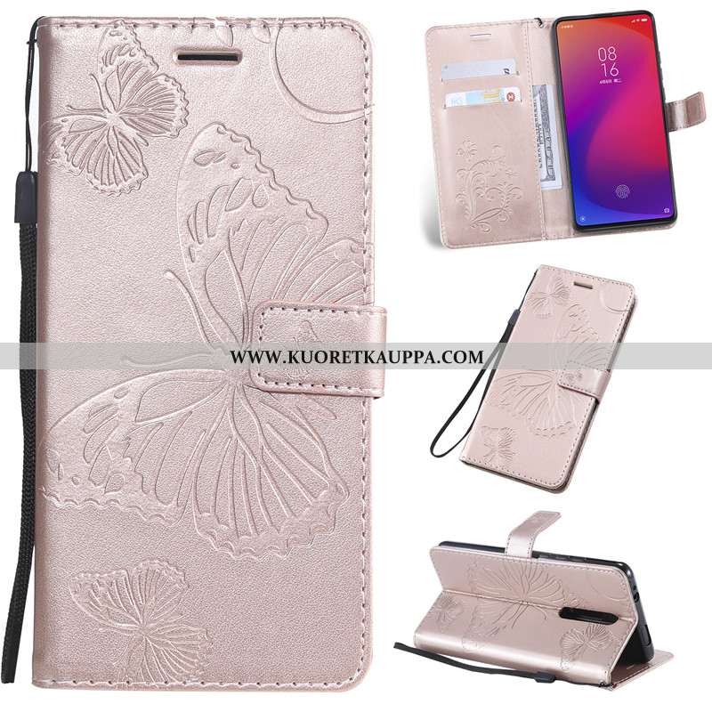 Kuori Xiaomi Mi 9t Pro, Kuoret Xiaomi Mi 9t Pro, Kotelo Xiaomi Mi 9t Pro Nahkakuori Puhelimen Punain