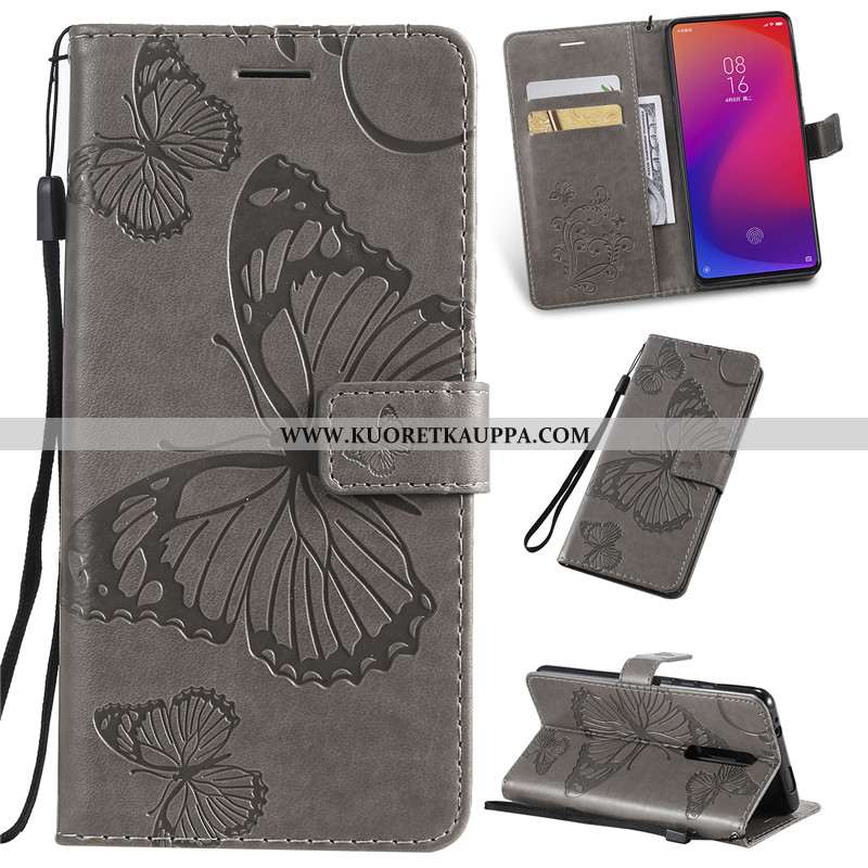 Kuori Xiaomi Mi 9t Pro, Kuoret Xiaomi Mi 9t Pro, Kotelo Xiaomi Mi 9t Pro Nahkakuori Puhelimen Punain