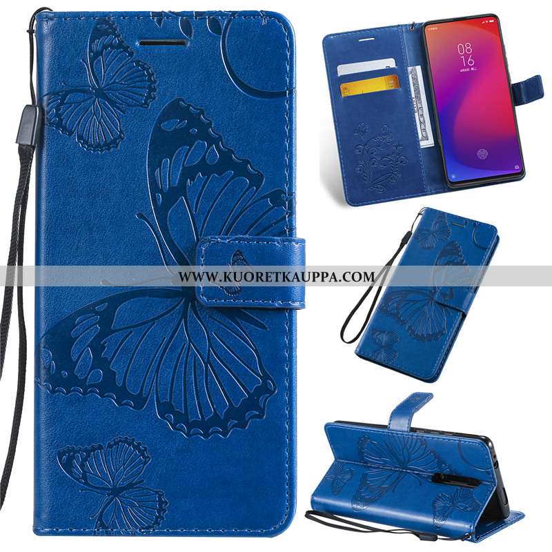 Kuori Xiaomi Mi 9t Pro, Kuoret Xiaomi Mi 9t Pro, Kotelo Xiaomi Mi 9t Pro Nahkakuori Puhelimen Punain