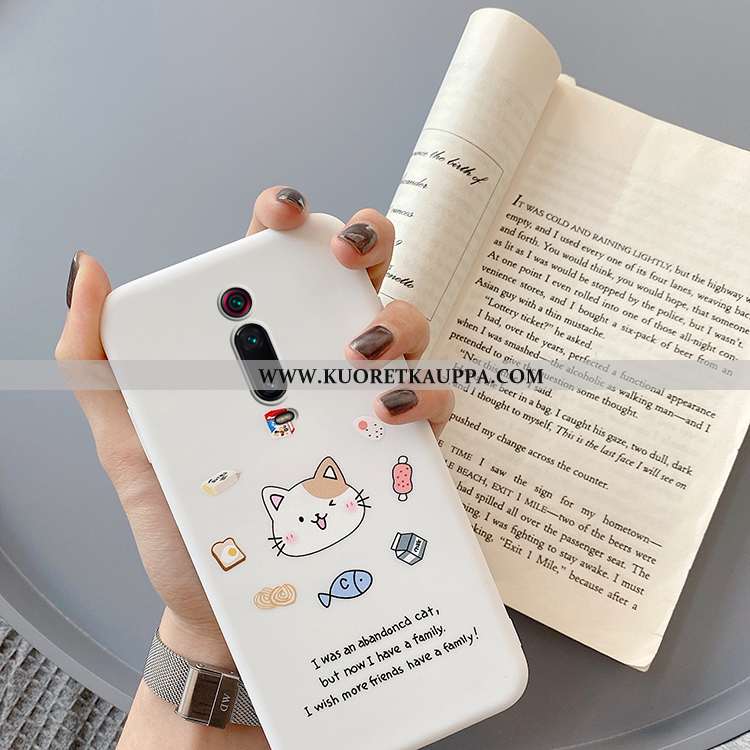 Kuori Xiaomi Mi 9t Pro, Kuoret Xiaomi Mi 9t Pro, Kotelo Xiaomi Mi 9t Pro Sarjakuva Ihana Kissa Koira