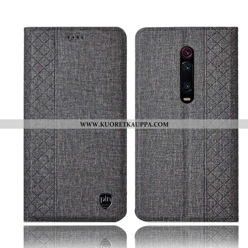 Kuori Xiaomi Mi 9t Pro, Kuoret Xiaomi Mi 9t Pro, Kotelo Xiaomi Mi 9t Pro Suojaus Pellava Nahkakuori 