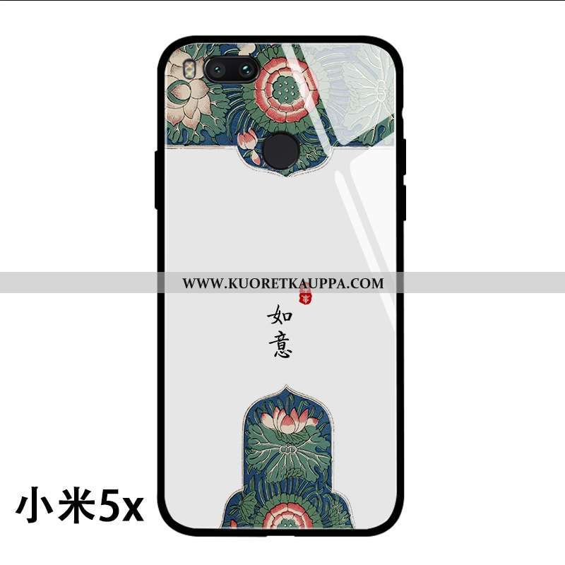 Kuori Xiaomi Mi A1, Kuoret Xiaomi Mi A1, Kotelo Xiaomi Mi A1 Lasi Persoonallisuus Lohikäärme Musta K