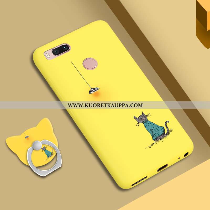 Kuori Xiaomi Mi A1, Kuoret Xiaomi Mi A1, Kotelo Xiaomi Mi A1 Luova Ihana Silikoni Pehmeä Neste Kelta