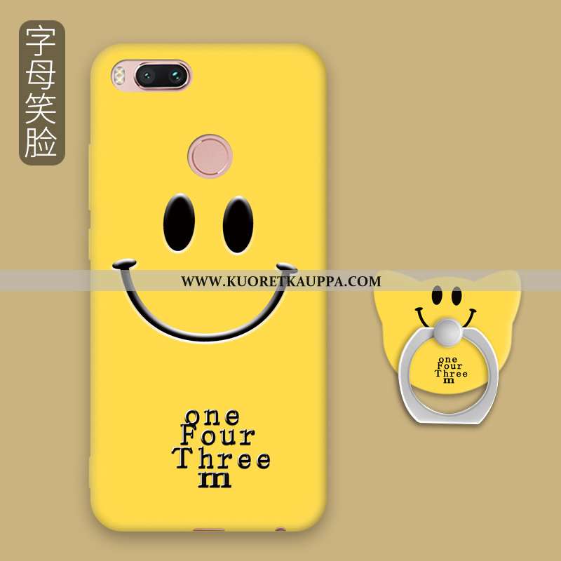 Kuori Xiaomi Mi A1, Kuoret Xiaomi Mi A1, Kotelo Xiaomi Mi A1 Luova Ihana Silikoni Pehmeä Neste Kelta