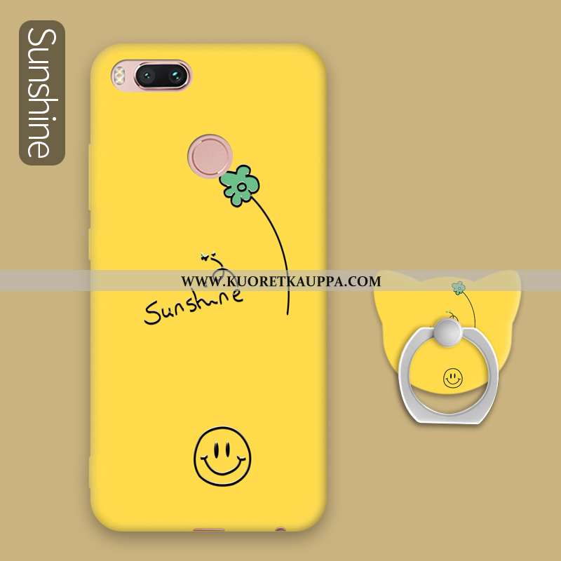 Kuori Xiaomi Mi A1, Kuoret Xiaomi Mi A1, Kotelo Xiaomi Mi A1 Luova Ihana Silikoni Pehmeä Neste Kelta