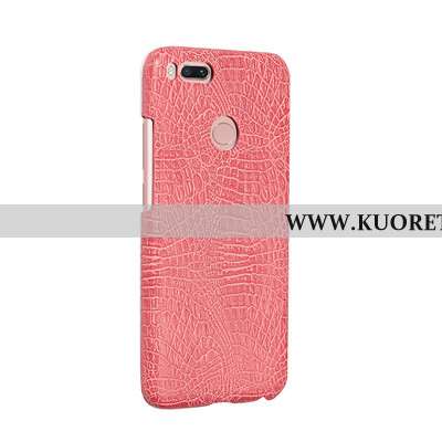 Kuori Xiaomi Mi A1, Kuoret Xiaomi Mi A1, Kotelo Xiaomi Mi A1 Nahka Suojaus Pieni Punainen