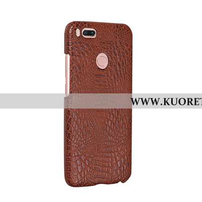 Kuori Xiaomi Mi A1, Kuoret Xiaomi Mi A1, Kotelo Xiaomi Mi A1 Nahka Suojaus Pieni Punainen