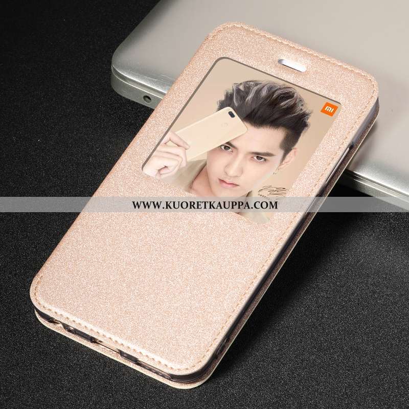 Kuori Xiaomi Mi A1, Kuoret Xiaomi Mi A1, Kotelo Xiaomi Mi A1 Nahkakuori Silikoni Suojaus Kulta Kulta