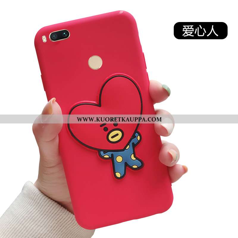 Kuori Xiaomi Mi A1, Kuoret Xiaomi Mi A1, Kotelo Xiaomi Mi A1 Persoonallisuus Suojaus Pieni Punainen
