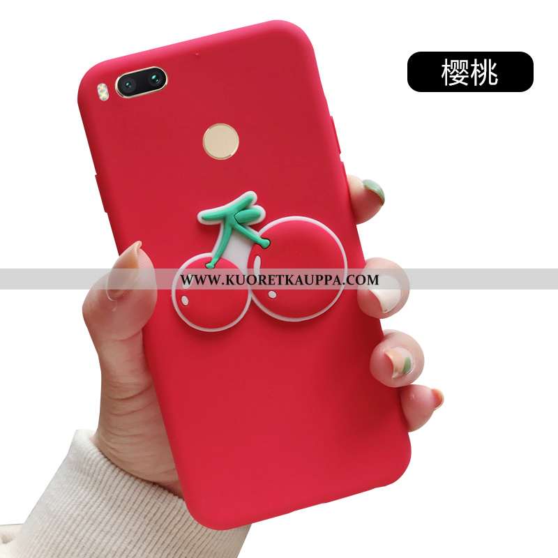 Kuori Xiaomi Mi A1, Kuoret Xiaomi Mi A1, Kotelo Xiaomi Mi A1 Persoonallisuus Suojaus Pieni Punainen