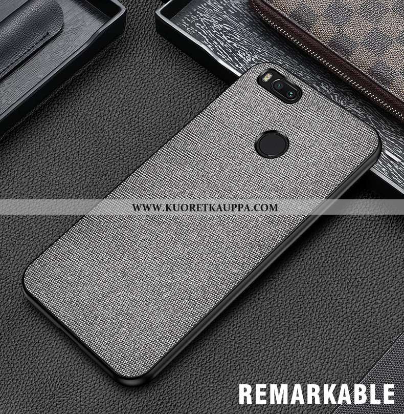Kuori Xiaomi Mi A1, Kuoret Xiaomi Mi A1, Kotelo Xiaomi Mi A1 Pesty Suede Kukkakuvio Suojaus All Incl