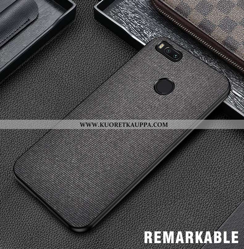 Kuori Xiaomi Mi A1, Kuoret Xiaomi Mi A1, Kotelo Xiaomi Mi A1 Pesty Suede Kukkakuvio Suojaus All Incl
