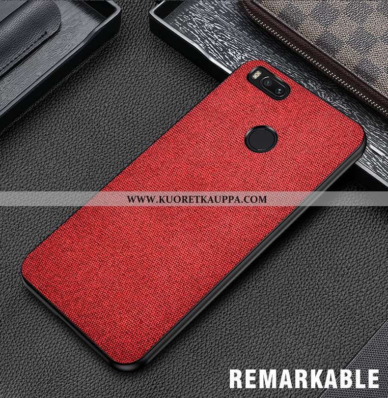 Kuori Xiaomi Mi A1, Kuoret Xiaomi Mi A1, Kotelo Xiaomi Mi A1 Pesty Suede Kukkakuvio Suojaus All Incl