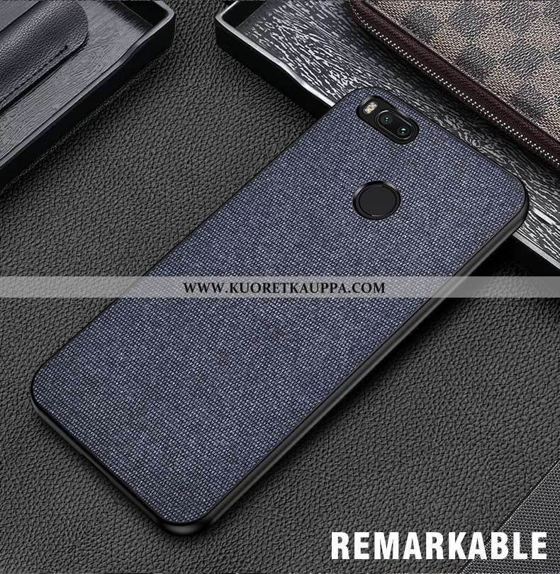 Kuori Xiaomi Mi A1, Kuoret Xiaomi Mi A1, Kotelo Xiaomi Mi A1 Pesty Suede Kukkakuvio Suojaus All Incl