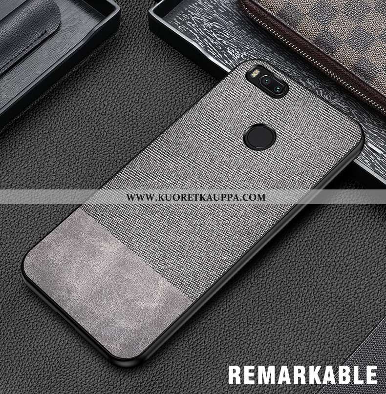 Kuori Xiaomi Mi A1, Kuoret Xiaomi Mi A1, Kotelo Xiaomi Mi A1 Pesty Suede Kukkakuvio Suojaus All Incl