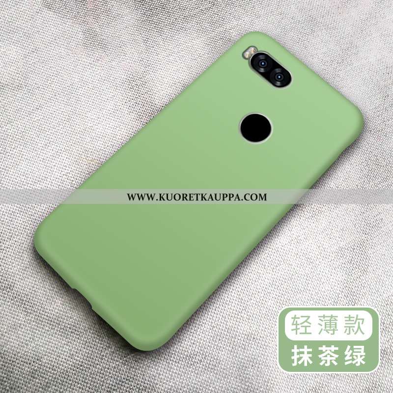 Kuori Xiaomi Mi A1, Kuoret Xiaomi Mi A1, Kotelo Xiaomi Mi A1 Pesty Suede Luova Pehmeä Neste Vihreä