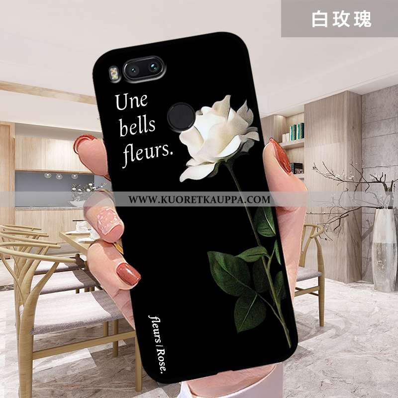 Kuori Xiaomi Mi A1, Kuoret Xiaomi Mi A1, Kotelo Xiaomi Mi A1 Silikoni Suojaus Pehmeä Neste Musta Mus