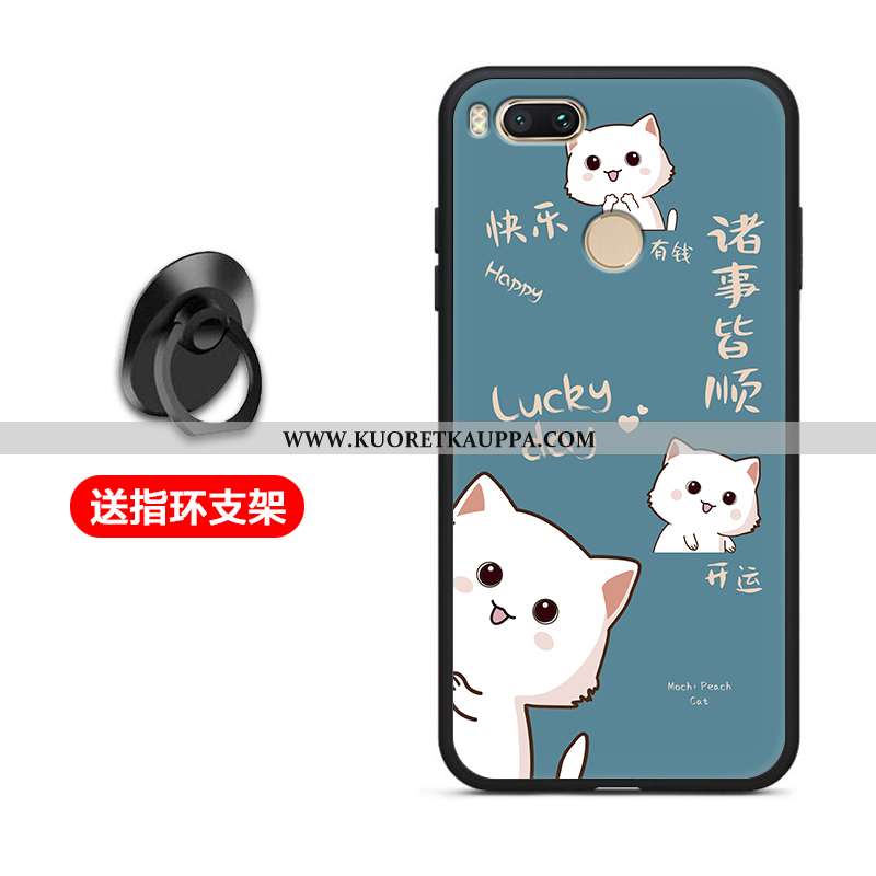 Kuori Xiaomi Mi A1, Kuoret Xiaomi Mi A1, Kotelo Xiaomi Mi A1 Silikoni Suojaus Pehmeä Neste Musta Mus