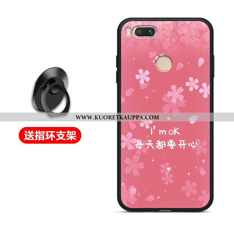 Kuori Xiaomi Mi A1, Kuoret Xiaomi Mi A1, Kotelo Xiaomi Mi A1 Silikoni Suojaus Pehmeä Neste Musta Mus