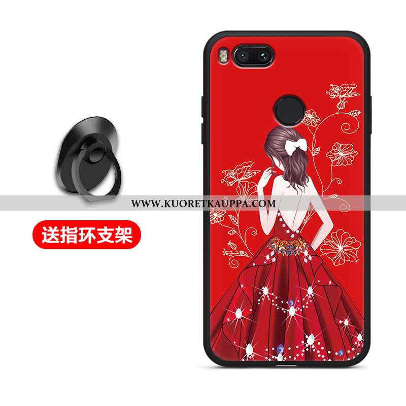 Kuori Xiaomi Mi A1, Kuoret Xiaomi Mi A1, Kotelo Xiaomi Mi A1 Silikoni Suojaus Pehmeä Neste Musta Mus