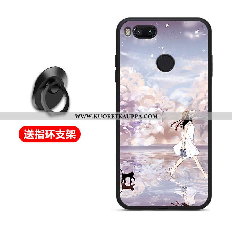 Kuori Xiaomi Mi A1, Kuoret Xiaomi Mi A1, Kotelo Xiaomi Mi A1 Silikoni Suojaus Pehmeä Neste Musta Mus