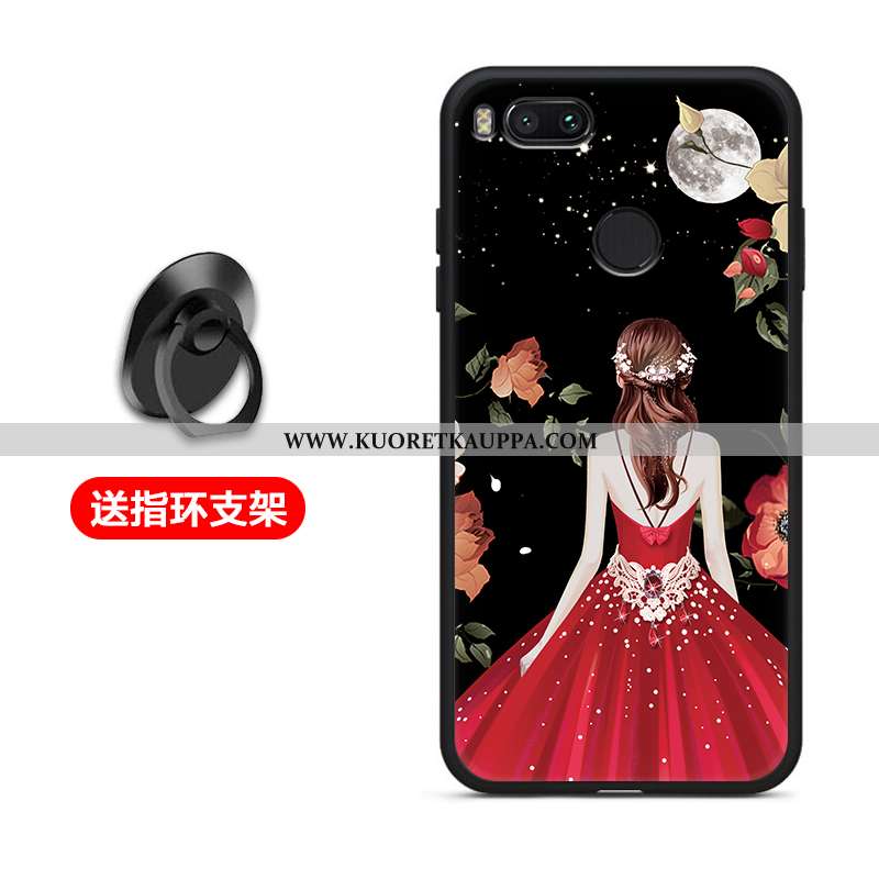 Kuori Xiaomi Mi A1, Kuoret Xiaomi Mi A1, Kotelo Xiaomi Mi A1 Silikoni Suojaus Pehmeä Neste Musta Mus