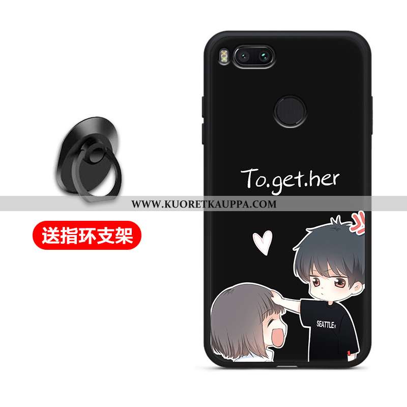 Kuori Xiaomi Mi A1, Kuoret Xiaomi Mi A1, Kotelo Xiaomi Mi A1 Silikoni Suojaus Pehmeä Neste Musta Mus