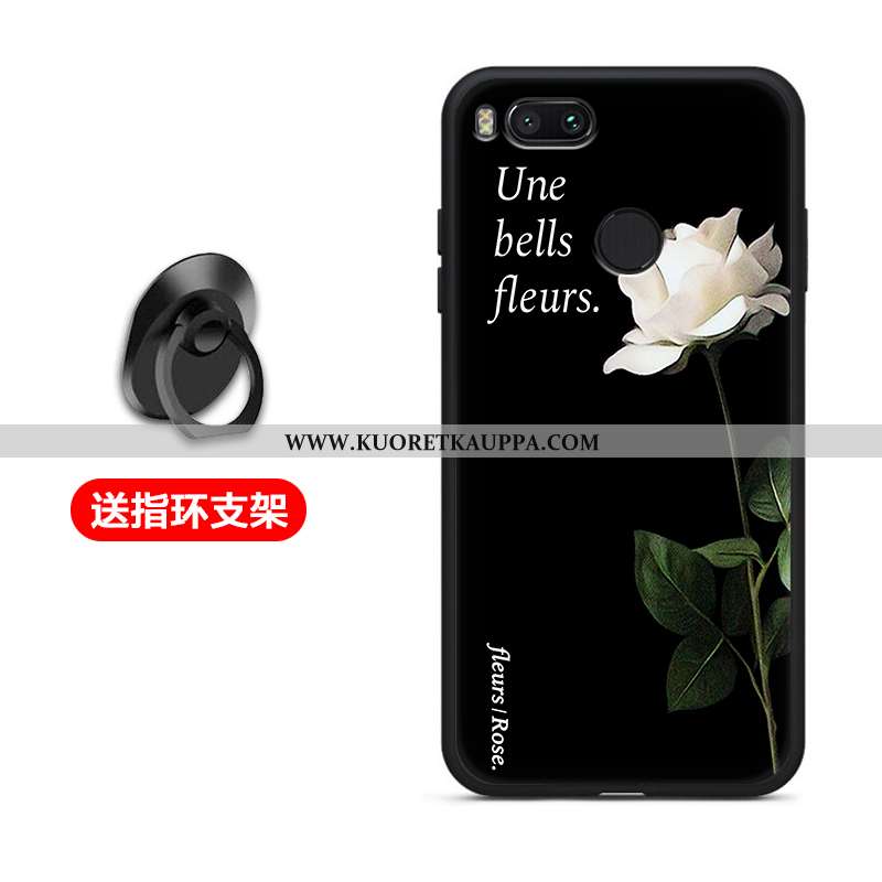 Kuori Xiaomi Mi A1, Kuoret Xiaomi Mi A1, Kotelo Xiaomi Mi A1 Silikoni Suojaus Pehmeä Neste Musta Mus