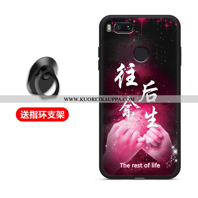 Kuori Xiaomi Mi A1, Kuoret Xiaomi Mi A1, Kotelo Xiaomi Mi A1 Silikoni Suojaus Pehmeä Neste Musta Mus