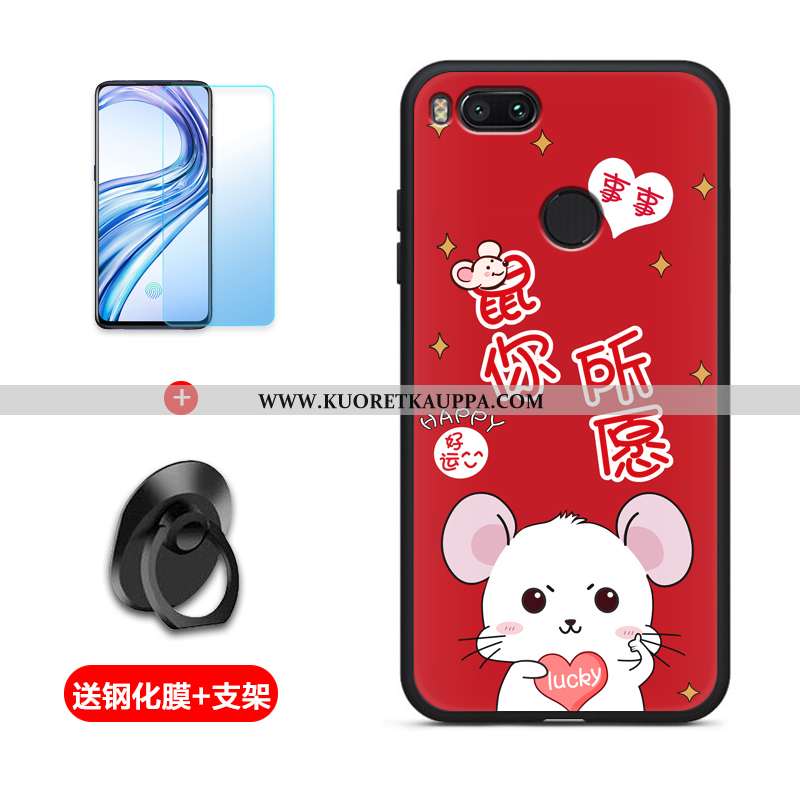 Kuori Xiaomi Mi A1, Kuoret Xiaomi Mi A1, Kotelo Xiaomi Mi A1 Silikoni Suojaus Pehmeä Neste Musta Mus