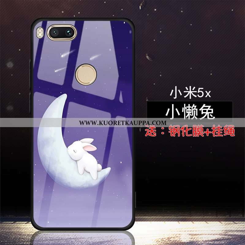 Kuori Xiaomi Mi A1, Kuoret Xiaomi Mi A1, Kotelo Xiaomi Mi A1 Suojaus Lasi Net Red Karkaisu Sininen