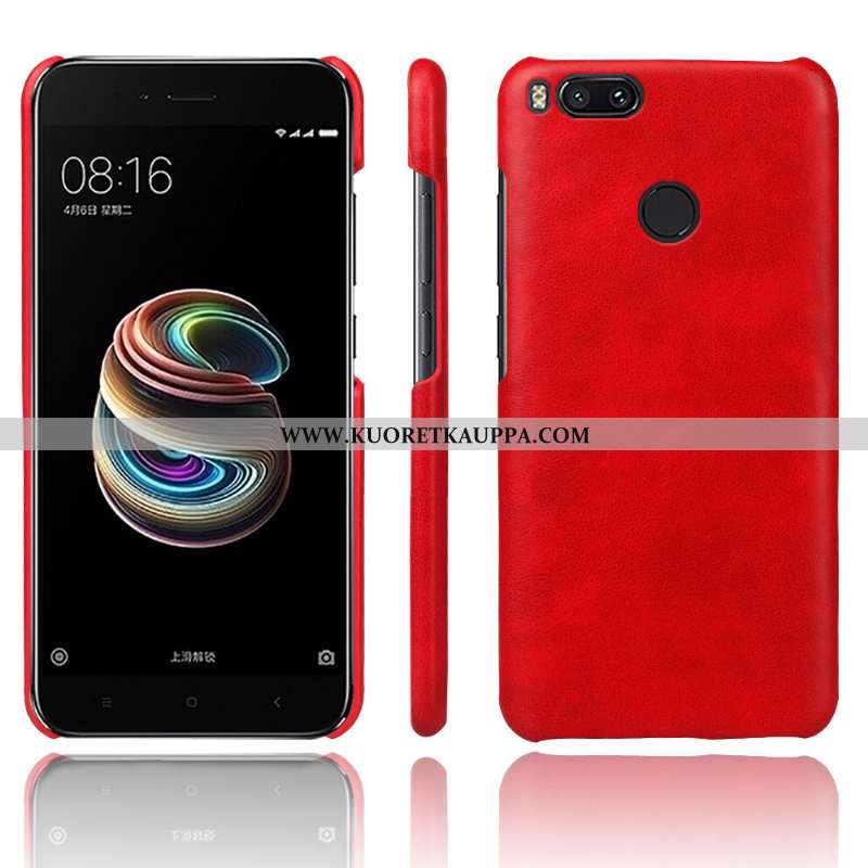 Kuori Xiaomi Mi A1, Kuoret Xiaomi Mi A1, Kotelo Xiaomi Mi A1 Vuosikerta Nahka Oranssi Murtumaton