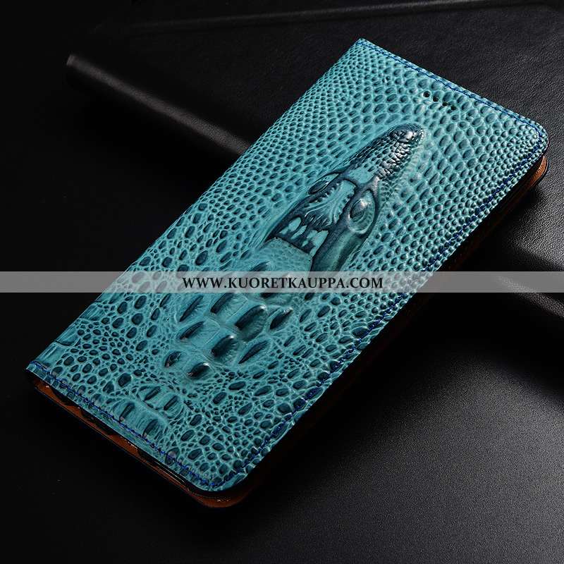 Kuori Xiaomi Mi A2, Kuoret Xiaomi Mi A2, Kotelo Xiaomi Mi A2 Aito Nahka Suojaus Pieni Puhelimen Sini