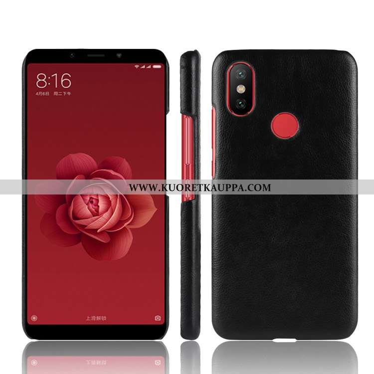 Kuori Xiaomi Mi A2, Kuoret Xiaomi Mi A2, Kotelo Xiaomi Mi A2 Kukkakuvio Nahkakuori Pieni Murtumaton 