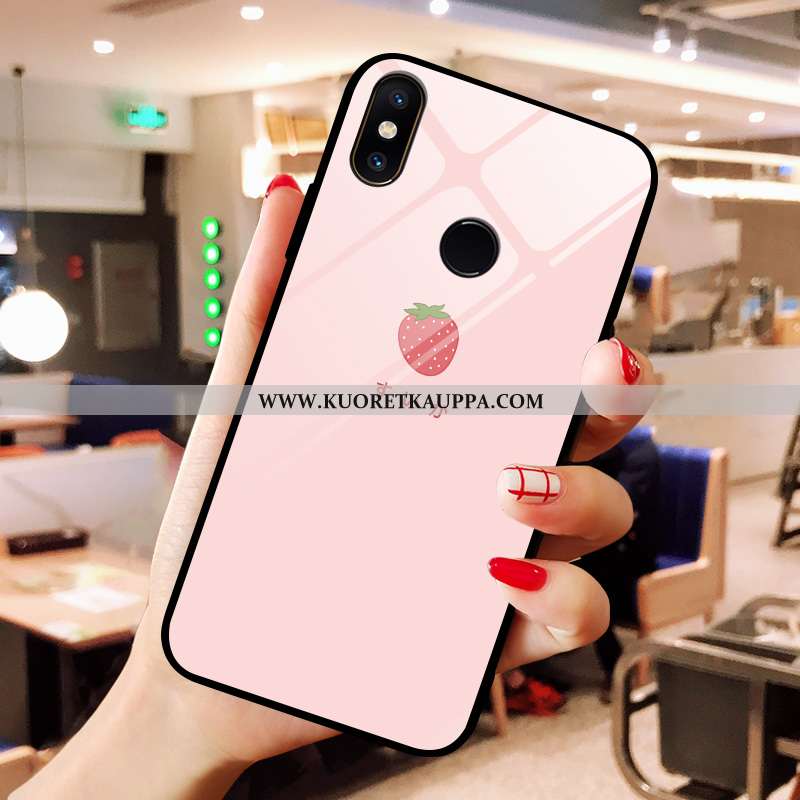 Kuori Xiaomi Mi A2, Kuoret Xiaomi Mi A2, Kotelo Xiaomi Mi A2 Luova Ihana Lasi Kustannukset Punainen 