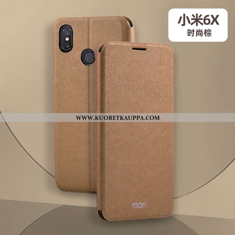 Kuori Xiaomi Mi A2, Kuoret Xiaomi Mi A2, Kotelo Xiaomi Mi A2 Nahkakuori Lisävarusteet Pieni Silikoni