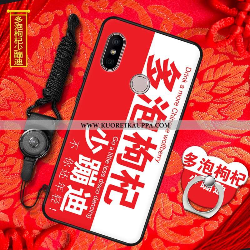 Kuori Xiaomi Mi A2, Kuoret Xiaomi Mi A2, Kotelo Xiaomi Mi A2 Pehmeä Neste Silikoni Punainen All Incl