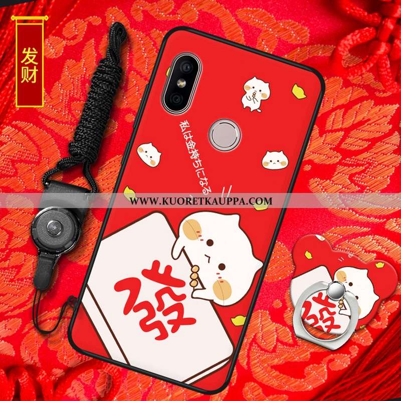 Kuori Xiaomi Mi A2, Kuoret Xiaomi Mi A2, Kotelo Xiaomi Mi A2 Pehmeä Neste Silikoni Punainen All Incl